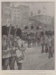 Král a jeho jihoafričtí veteráni, garda pochodující kolem Jeho Veličenstva, 27. října